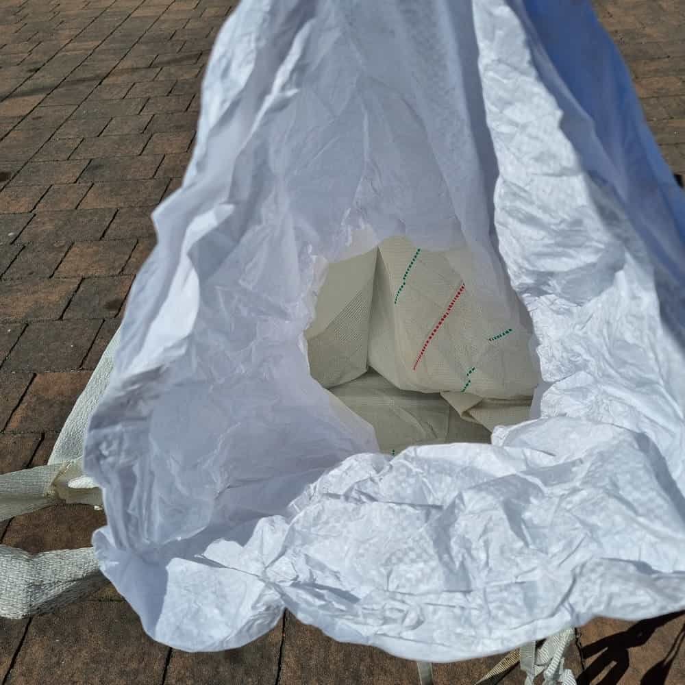 Big Bag czysty w środku bez stabilizacji